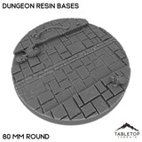 Tabletop Terrain Bases 80 mm / Single Dungeon Resin Bases