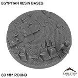 Tabletop Terrain Bases 80 mm / Single Egyptian Resin Bases