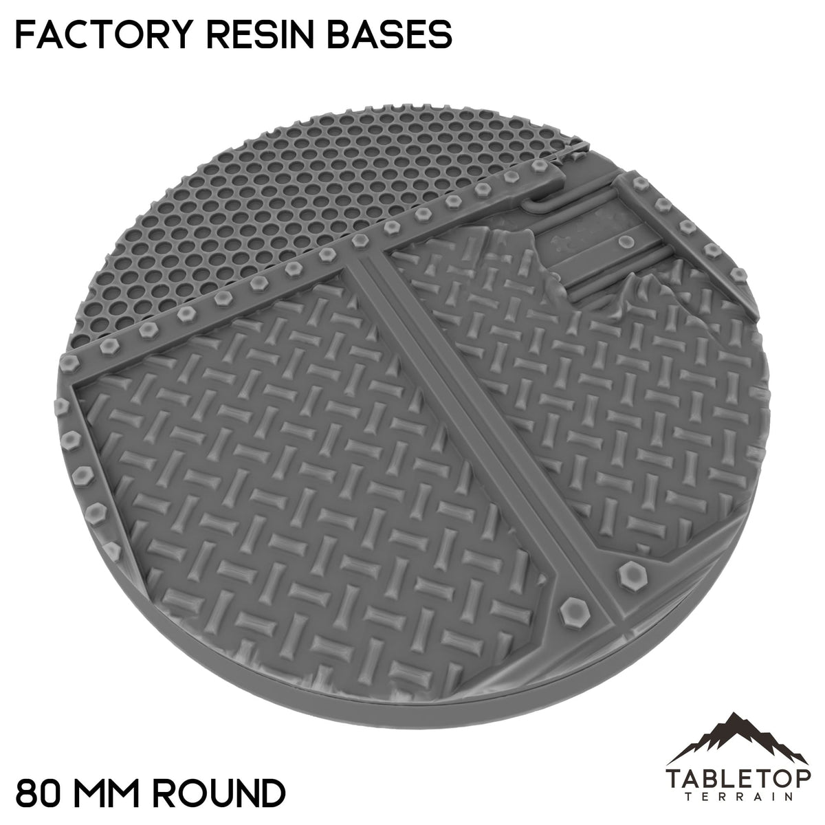 Tabletop Terrain Bases 80 mm / Single Factory Resin Bases