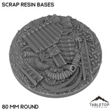 Tabletop Terrain Bases 80 mm / Single Scrap Resin Bases