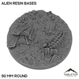Tabletop Terrain Bases 90 mm / Single Alien Resin Bases