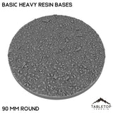 Tabletop Terrain Bases 90 mm / Single Basic Heavy Resin Bases