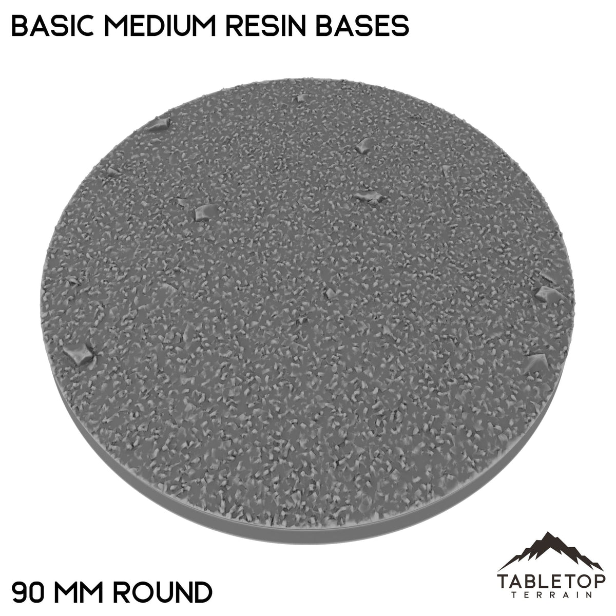Tabletop Terrain Bases 90 mm / Single Basic Medium Resin Bases
