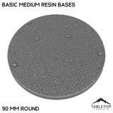 Tabletop Terrain Bases 90 mm / Single Basic Medium Resin Bases