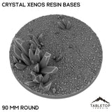 Tabletop Terrain Bases 90 mm / Single Crystal Xenos Resin Bases