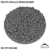 Tabletop Terrain Bases 90 mm / Single Death Skulls Resin Bases