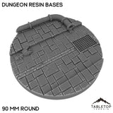 Tabletop Terrain Bases 90 mm / Single Dungeon Resin Bases