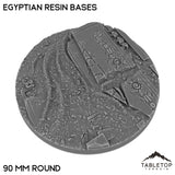 Tabletop Terrain Bases 90 mm / Single Egyptian Resin Bases