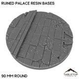 Tabletop Terrain Bases 90 mm / Single Ruined Palace Resin Bases