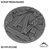 Tabletop Terrain Bases 90 mm / Single Scrap Resin Bases