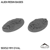 Tabletop Terrain Bases 90×52 mm oval / Single Alien Resin Bases