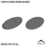 Tabletop Terrain Bases 90×52 mm oval / Single Chemworks Resin Bases