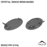 Tabletop Terrain Bases 90×52 mm oval / Single Crystal Xenos Resin Bases