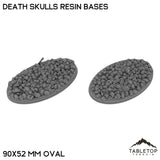Tabletop Terrain Bases 90×52 mm oval / Single Death Skulls Resin Bases