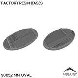 Tabletop Terrain Bases 90×52 mm oval / Single Factory Resin Bases