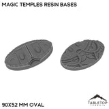 Tabletop Terrain Bases 90×52 mm oval / Single Magic Temples Resin Bases