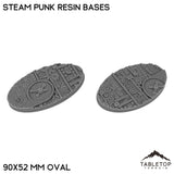 Tabletop Terrain Bases 90×52 mm oval / Single Steam Punk Resin Bases
