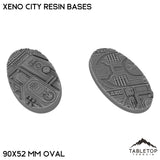 Tabletop Terrain Bases 90×52 mm oval / Single Xeno City Resin Bases