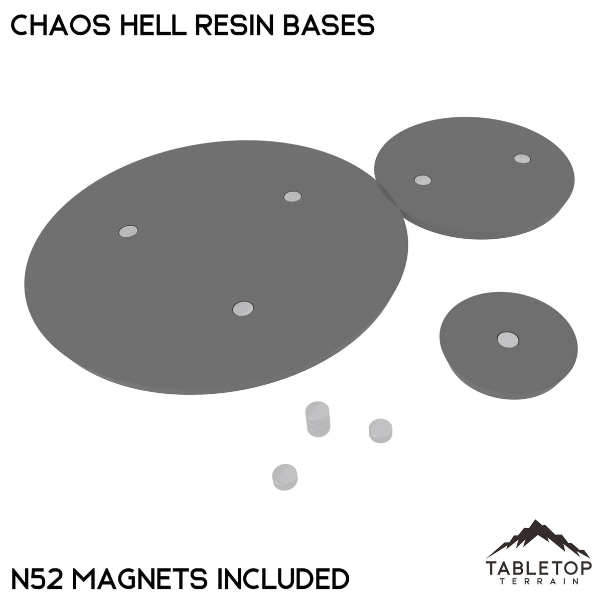 Tabletop Terrain Bases Chaos Hell Resin Bases