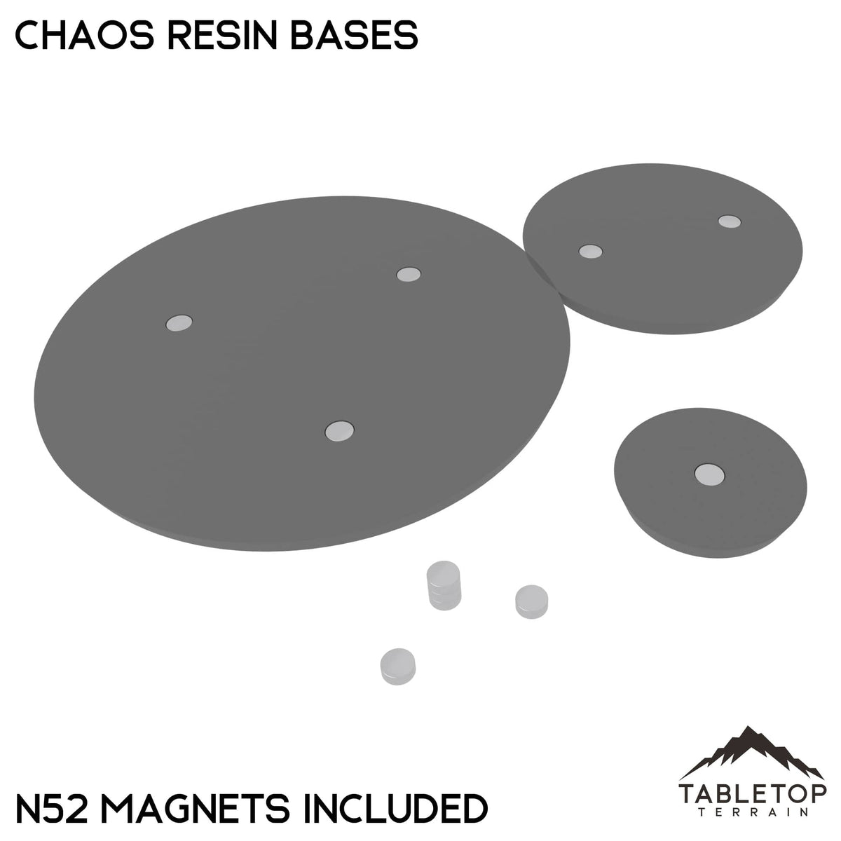 Tabletop Terrain Bases Chaos Resin Bases