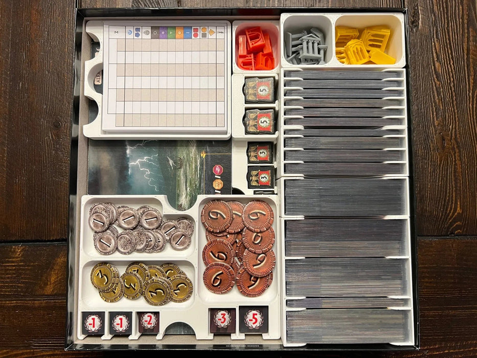 Tabletop Terrain Board Game Insert 7 Wonders (2nd Edition) with Expansions Board Game Insert / Organizer Tabletop Terrain