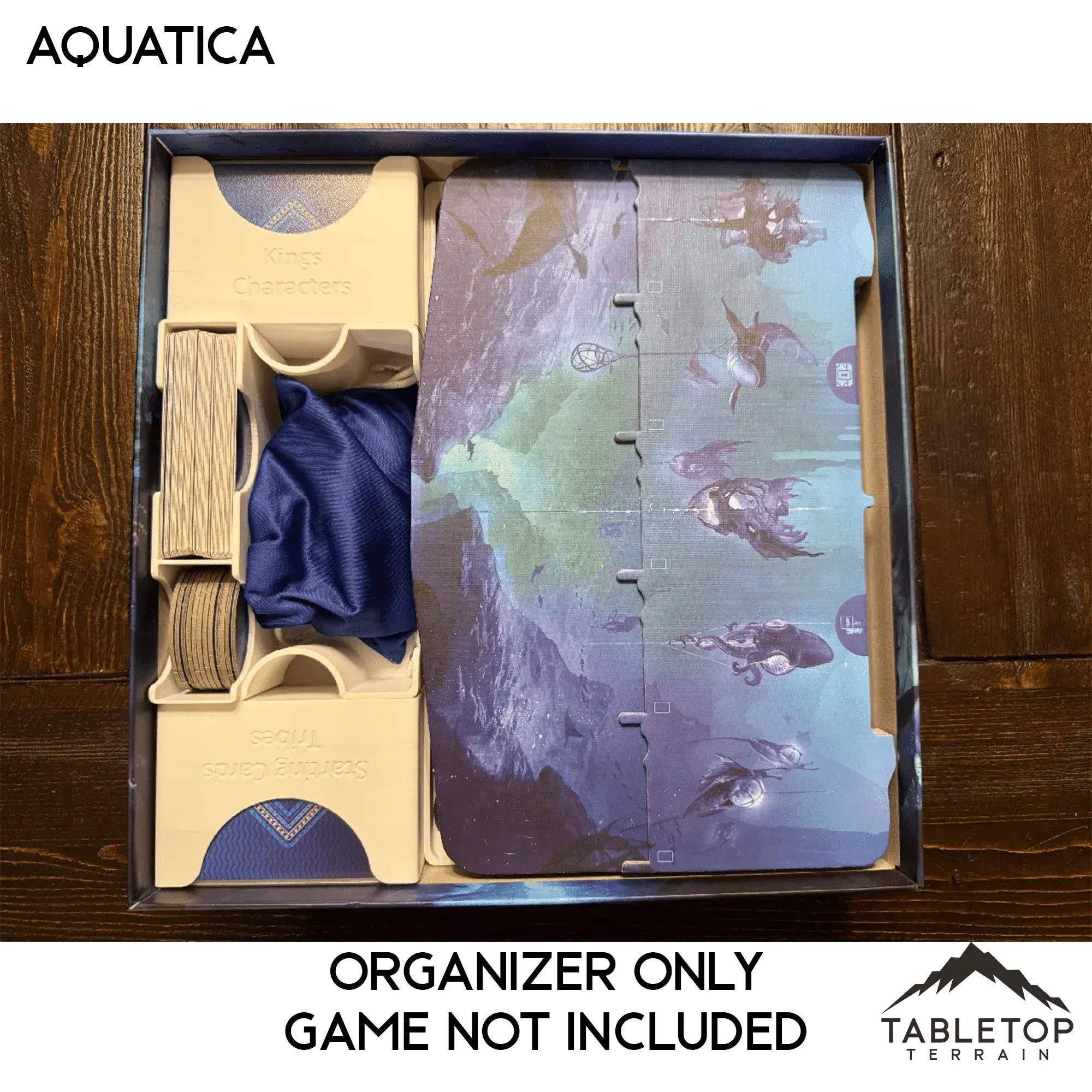 Aquatica + Expansions (Coral Reefs) Board Game Insert / Organizer