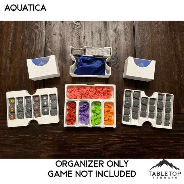 Tabletop Terrain Board Game Insert Aquatica + Expansions (Coral Reefs) Board Game Insert / Organizer