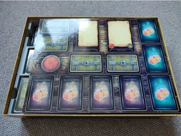 Tabletop Terrain Board Game Insert Assault on Doomrock Board Game Insert / Organizer