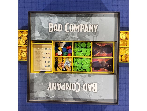 Tabletop Terrain Board Game Insert Bad Company Board Game Insert / Organizer