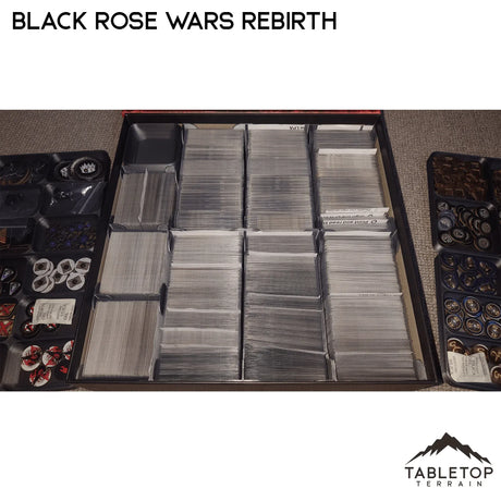 Tabletop Terrain Board Game Insert Black Rose Wars and Rebirth Board Game Insert / Organizer