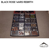 Tabletop Terrain Board Game Insert Black Rose Wars and Rebirth Board Game Insert / Organizer