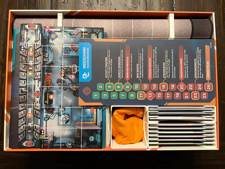 Tabletop Terrain Board Game Insert burncycle with Expansions and Extras Board Game Insert / Organizer