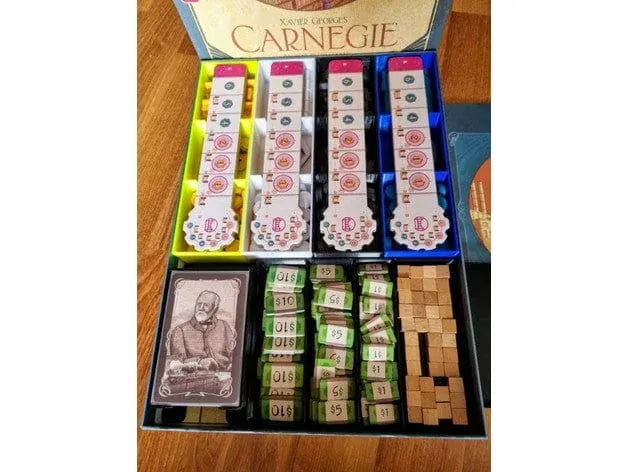 Tabletop Terrain Board Game Insert Carnegie + Expansion Board Game Insert / Organizer