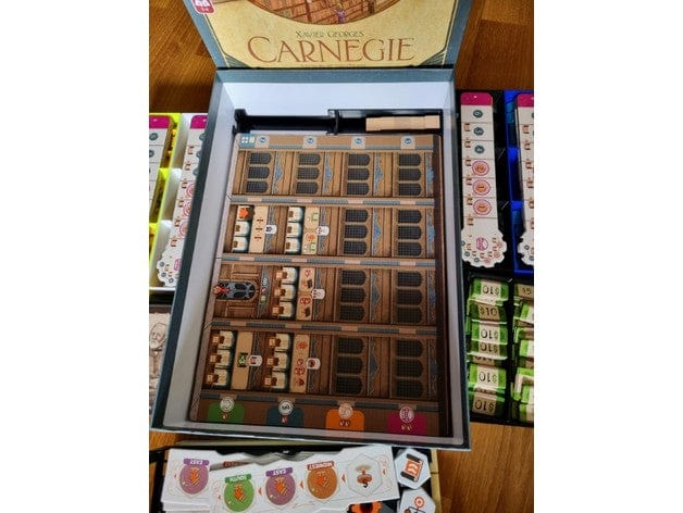 Tabletop Terrain Board Game Insert Carnegie + Expansion Board Game Insert / Organizer Tabletop Terrain