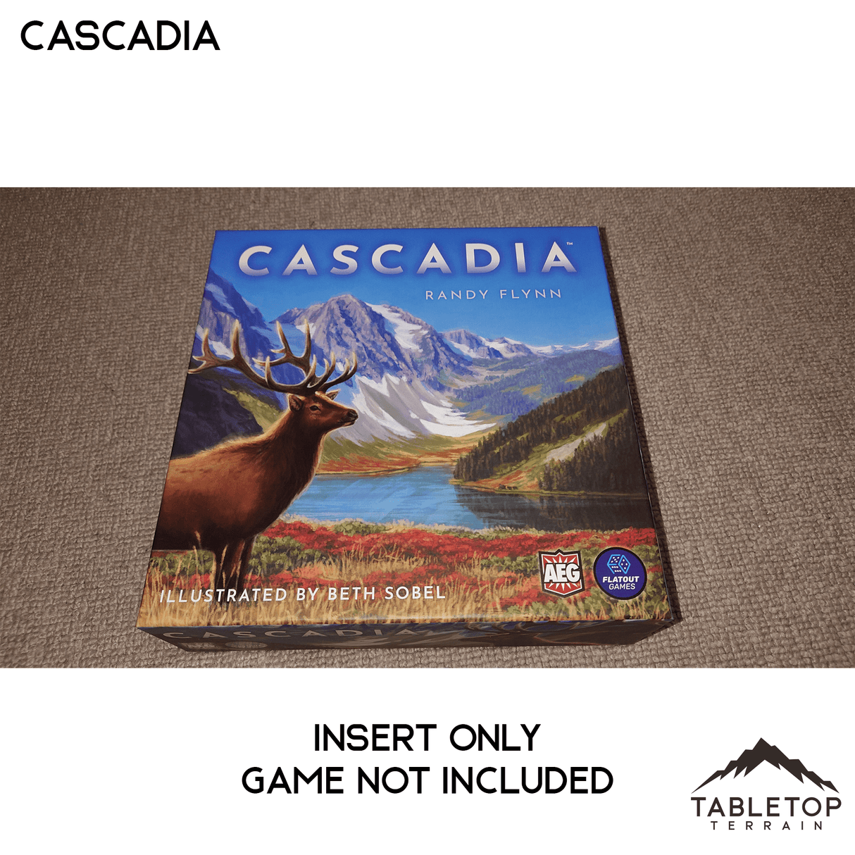 Tabletop Terrain Board Game Insert Cascadia and Landmarks Board Game Insert / Organizer