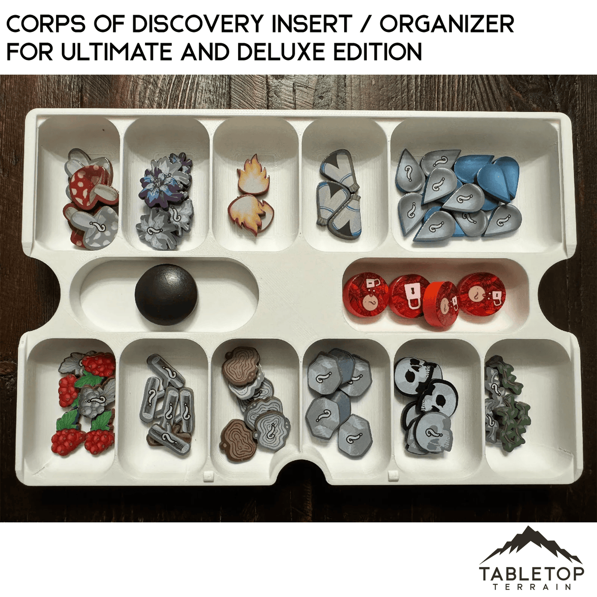 Tabletop Terrain Board Game Insert Corps of Discovery Insert / Organizer for Ultimate and Deluxe Edition