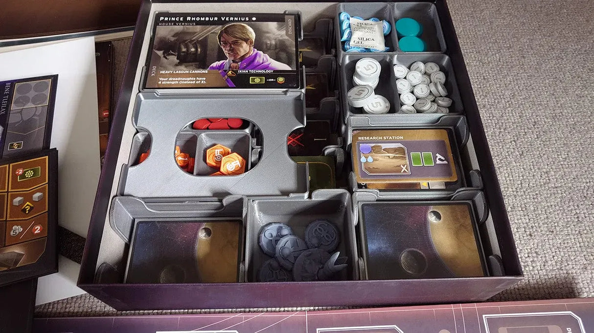 Tabletop Terrain Board Game Insert Dune: Imperium with Rise of Ix and Immortality Board Game Insert / Organizer