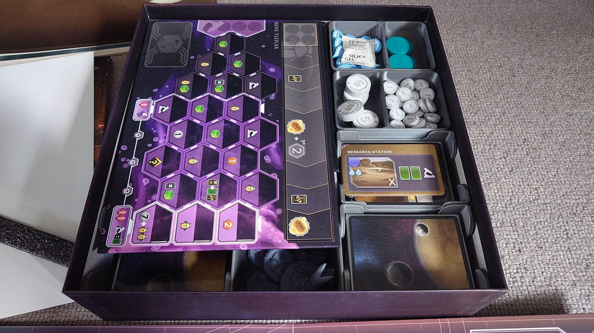 Tabletop Terrain Board Game Insert Dune: Imperium with Rise of Ix and Immortality expansions Board Game Insert / Organizer