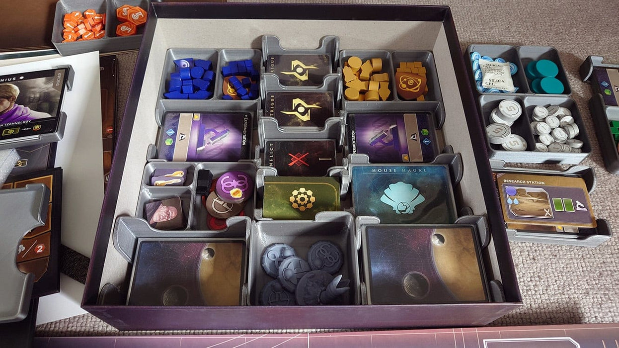 Tabletop Terrain Board Game Insert Dune: Imperium with Rise of Ix and Immortality expansions Board Game Insert / Organizer