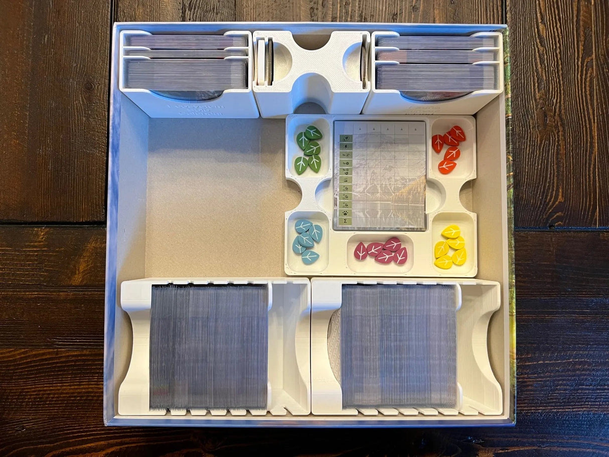 Tabletop Terrain Board Game Insert Earth and Kickstarter Extras Board Game Insert / Organizer