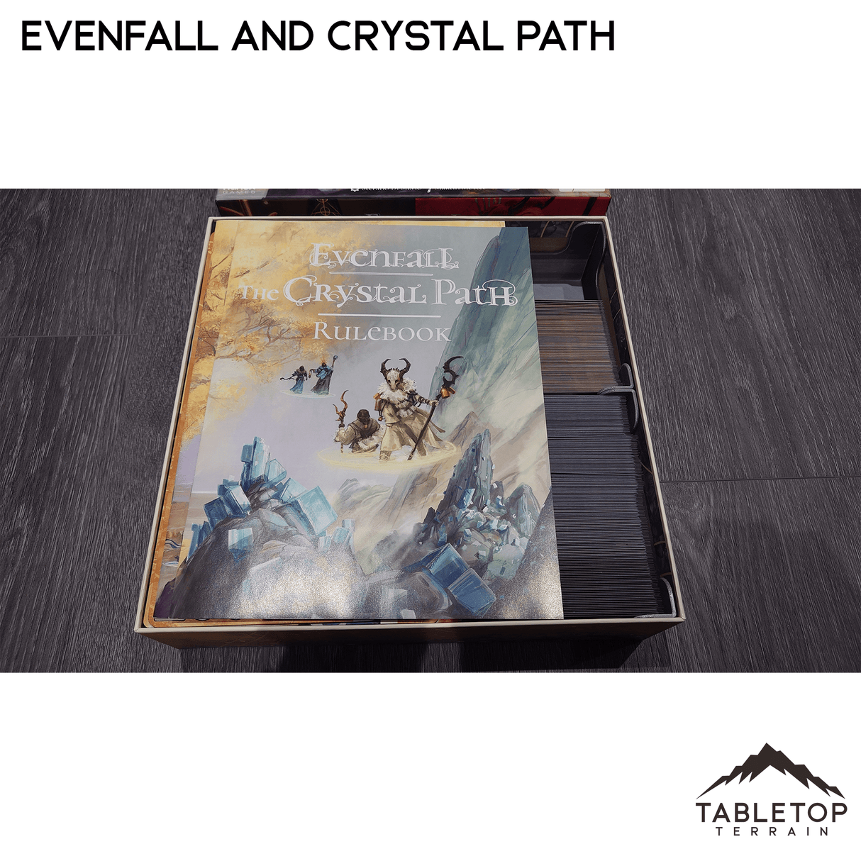 Tabletop Terrain Board Game Insert Evenfall and Crystal Path Board Game Insert / Organizer