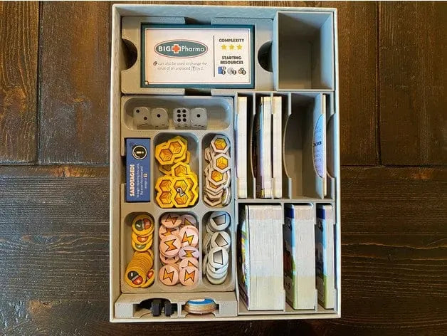 Tabletop Terrain Board Game Insert Fantastic Factories with Expansions Board Game Insert / Organizer