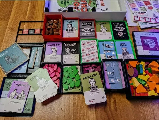 Food Chain Magnate Ketchup Mechanism Board Game Insert / Organizer – Tabletop Terrain