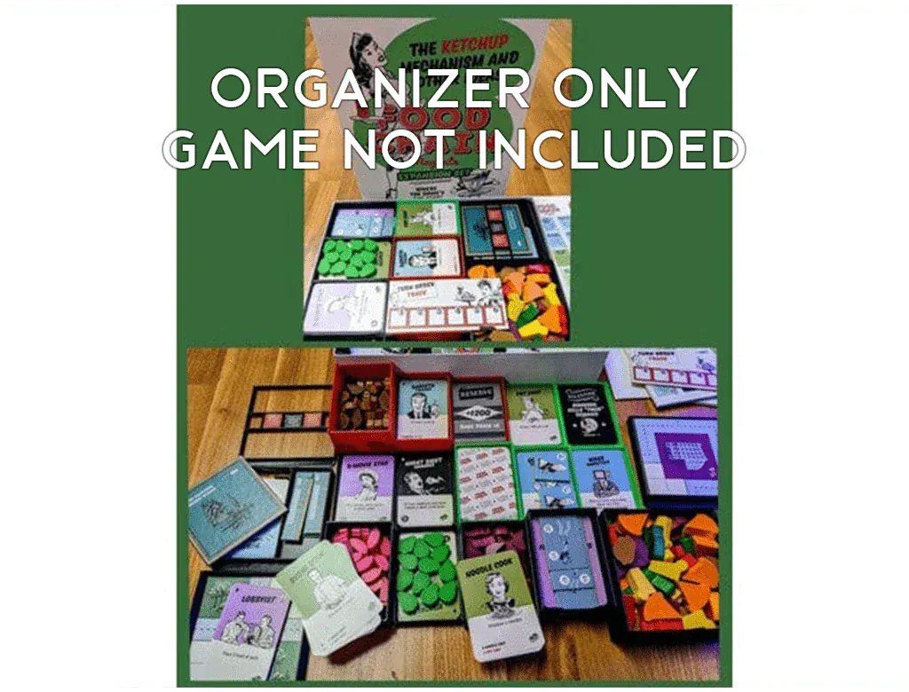 food chain magnate card sleeves Food Chain Magnate Ketchup Mechanism Board Game Insert / Organizer –  Tabletop Terrain
