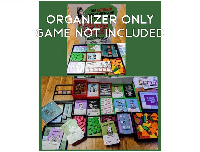 Tabletop Terrain Board Game Insert Food Chain Magnate Ketchup Mechanism Board Game Insert / Organizer