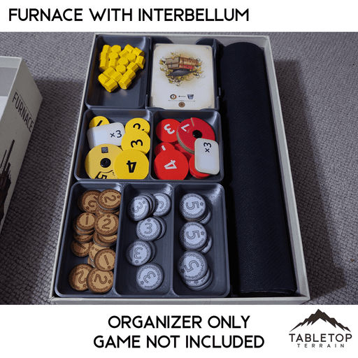 Tabletop Terrain Board Game Insert Furnace with Interbellum Expansion Board Game Insert / Organizer