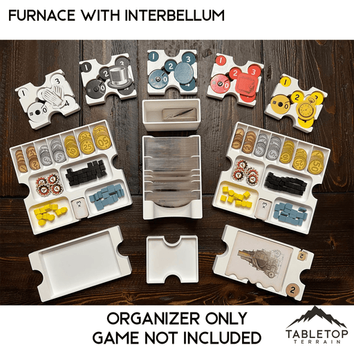 Tabletop Terrain Board Game Insert Furnace with Interbellum Expansion Board Game Insert / Organizer JS5002