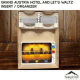 Tabletop Terrain Board Game Insert Grand Austria Hotel and Let's Waltz Insert / Organizer - Holds Meeple Source Food