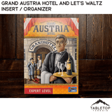 Tabletop Terrain Board Game Insert Grand Austria Hotel and Let's Waltz Insert / Organizer - Holds Meeple Source Food