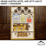 Tabletop Terrain Board Game Insert Grand Austria Hotel and Let's Waltz Insert / Organizer - Holds Meeple Source Food